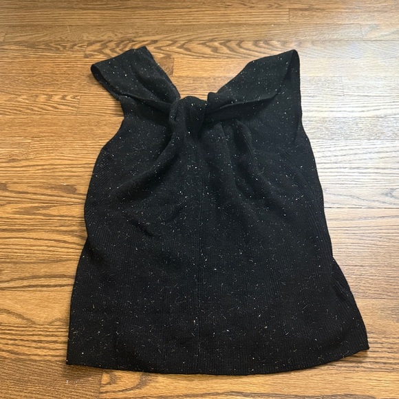 NWT Women’s Autumn Cashmere Black Knit Top Size Medium